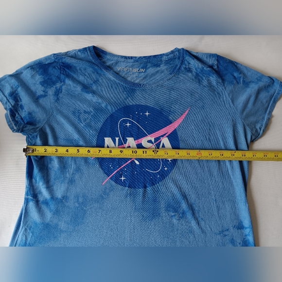 Fifth Sun NASA women's blue tye dye short-sleeve t-shirt size XL - Picture 7 of 9